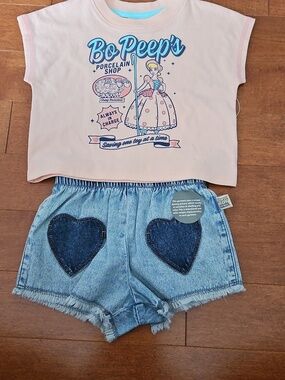 Nwt Disney Toy Story Girls2pc Shortset